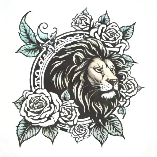 Roses And Lion