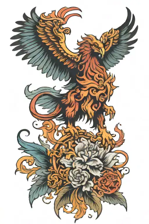 Pheonix Gaurding A Lion