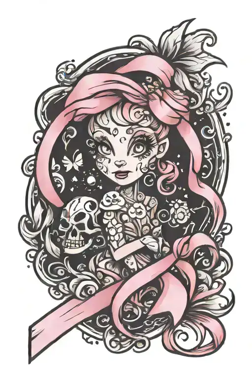 Disney Up And Pink Cancer Ribbon