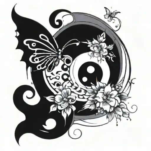 Butterfly Musical Ying Yang 11 Moon