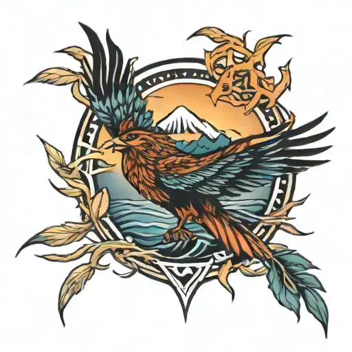 Haystack Rock Phoenix Rising