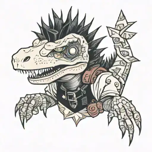 Edward Scissorhand Dinosaur