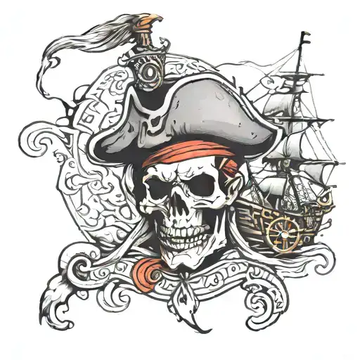 Pirate Skinny Black Grey