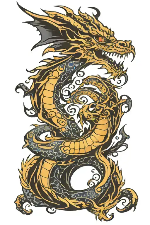 Semi Colon Dragon Strength