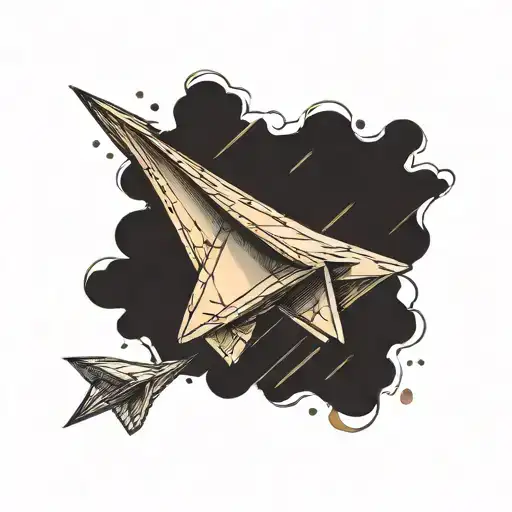 Paper Airplane Into A Jet