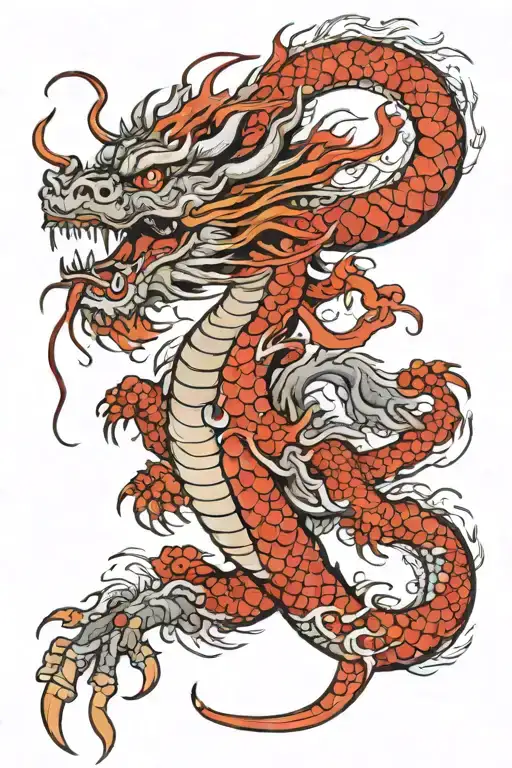 Japanese Dragon Wrapped