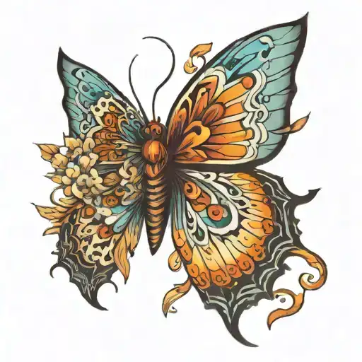 Coba With A Wing Of A Butterfly Emerging