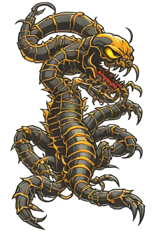 Scorpion Following Kid