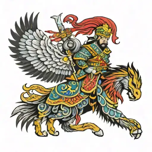 Chingis Khan With His Army Eagle Bright