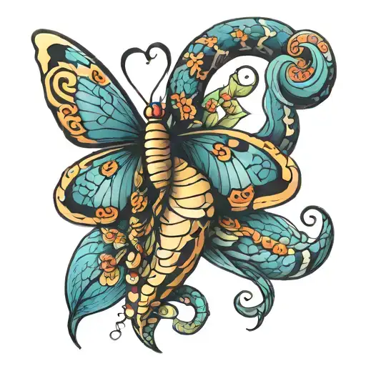 Snake Butterfly Made