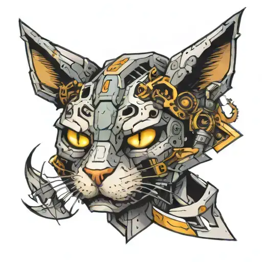 Mecha Cat Head