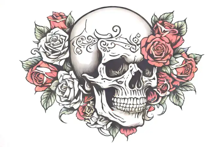 Skull And Roses