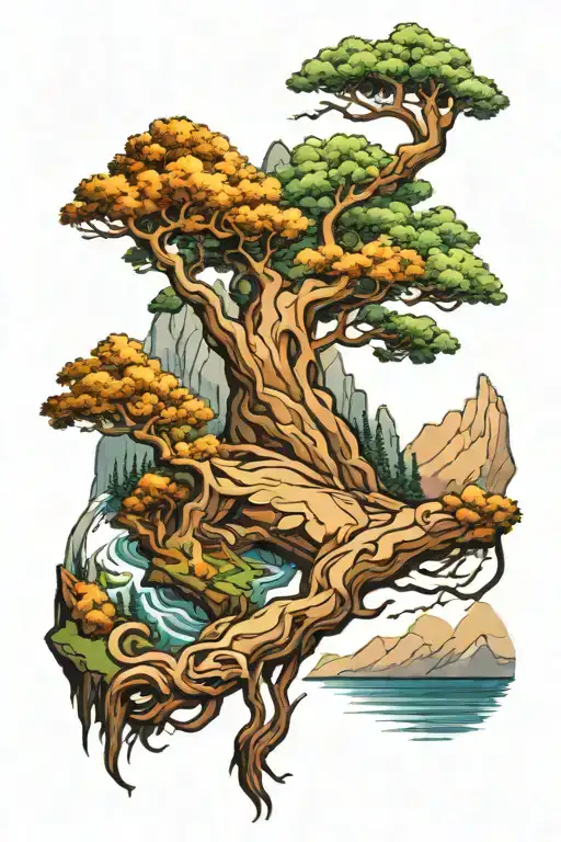 Oak Tree River Mountain Range