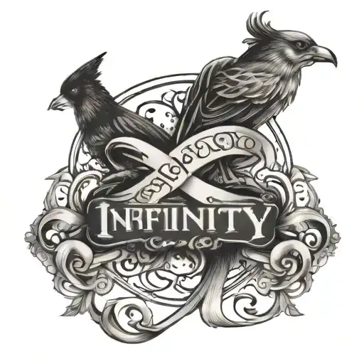 Infinity With Pet And Daughter Name