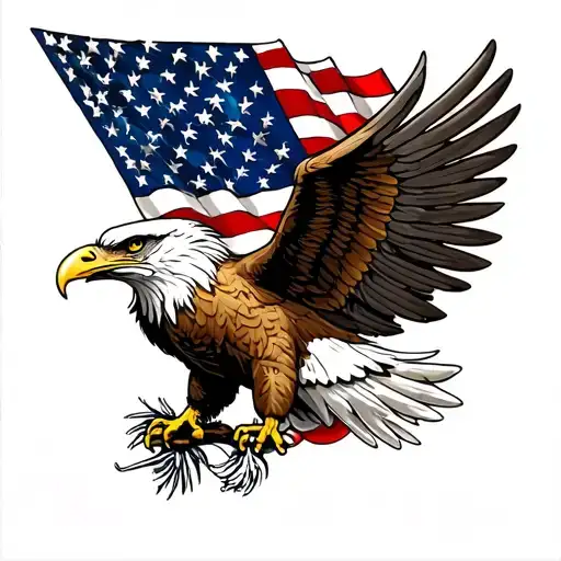 American Flag Eagle