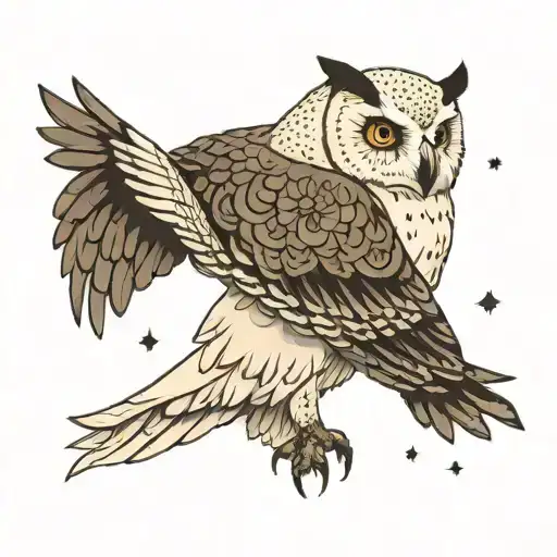 Snow Owl Harry Potter Deathly Hallows