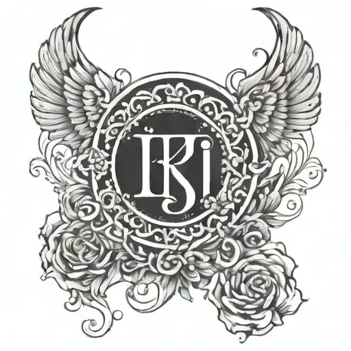 Gemini And Karma Written Within Karma Sign Tattoo Design