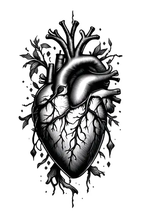 Can You Feel My Heart Lettering Goth Girl