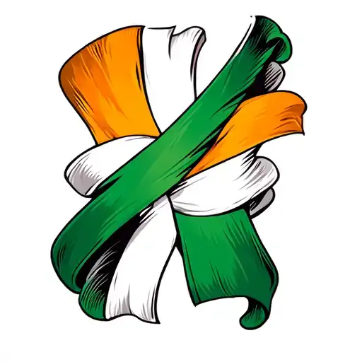 Irish Flag Intertwined