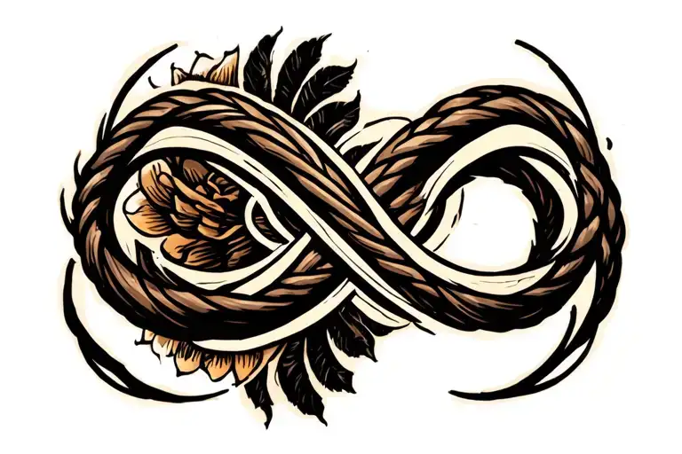 Whip Forming A Infinity Symbol Intertwined Within