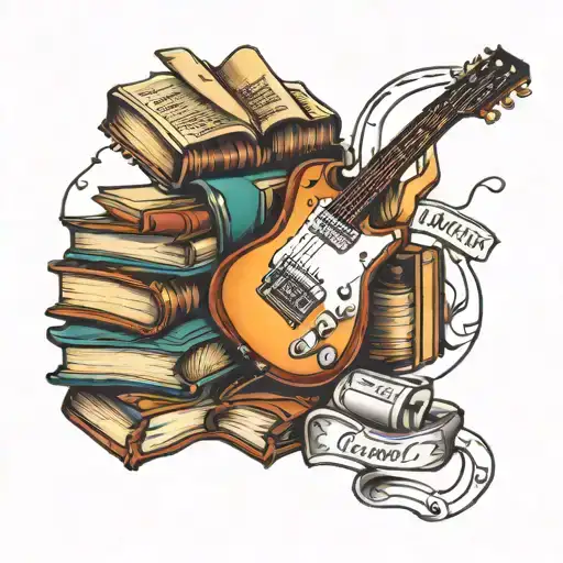 Books And Electric Guitar