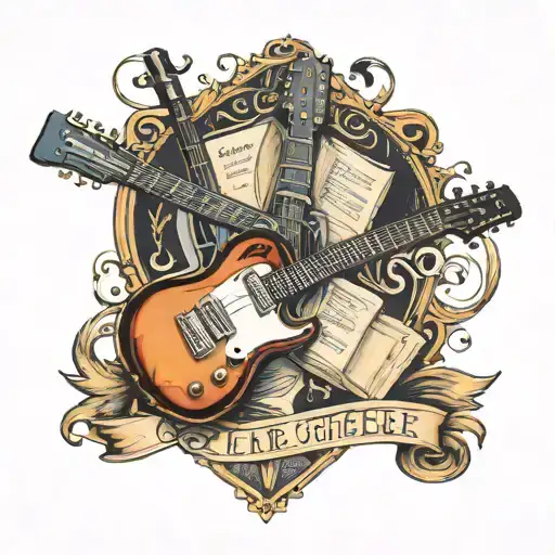 Book And Electric Guitar