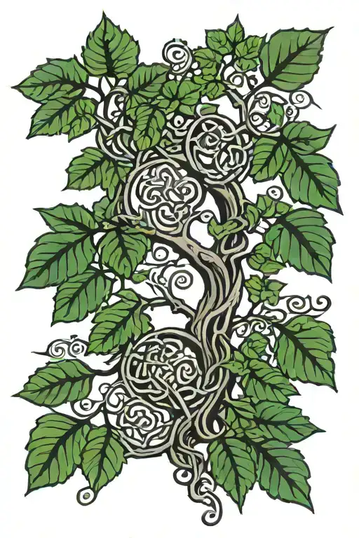 Celtic Black Ash Tree Growing Trees With Leafs Growing