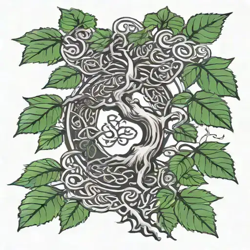 Celtic Black Ash Tree Growing Trees With Leafs Growing