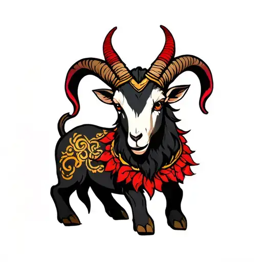 Cute Demon Goat