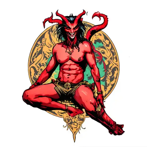 Sexy Demon Guy Feminine Demon