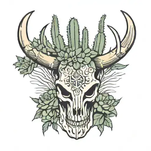 Longhorn Skull Cactus