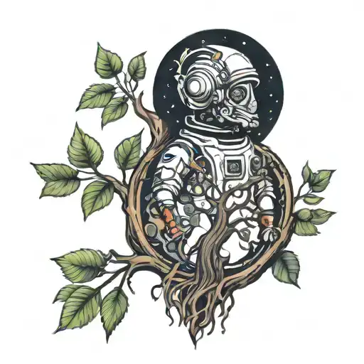 Tree Of Life With Austronaut