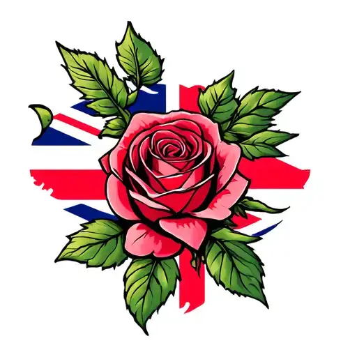 Rose England Flag