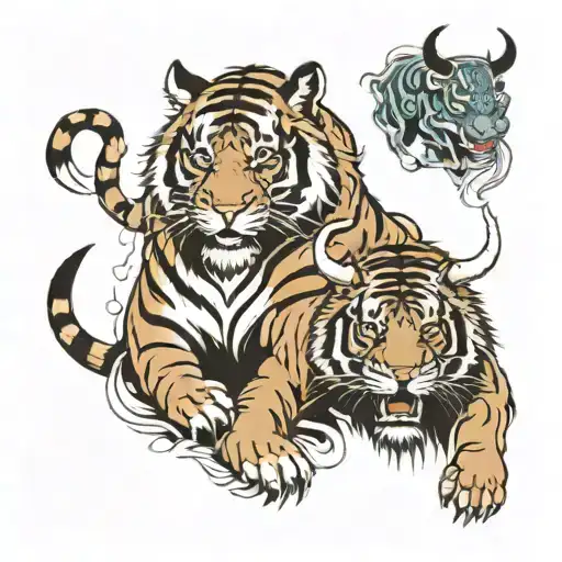 Tiger And Bull