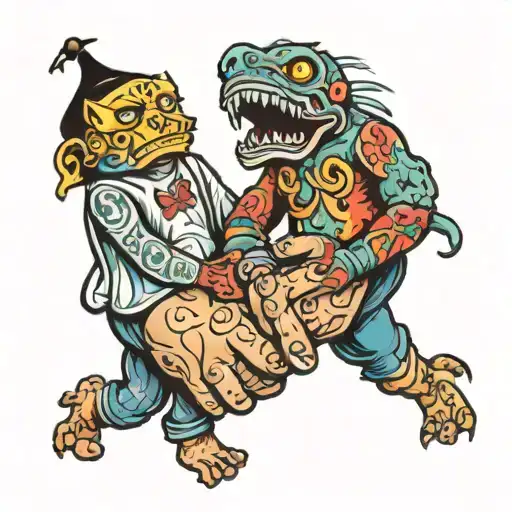 Stupid Friends Holding Hands