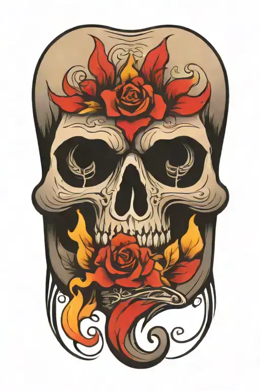 Polish Traditional Tattoo Design Incorporating Elements