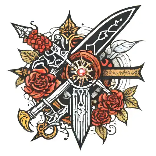 Dagger Stabbing Black Widow