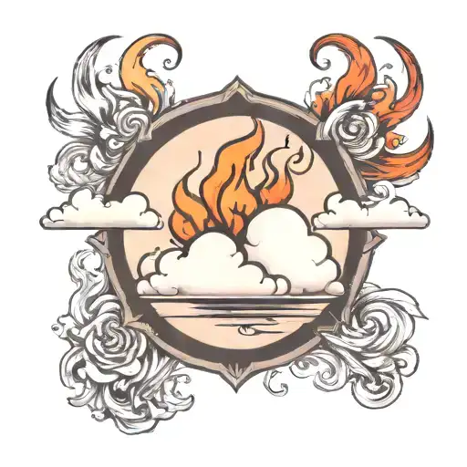 Cloud Around Fire Love