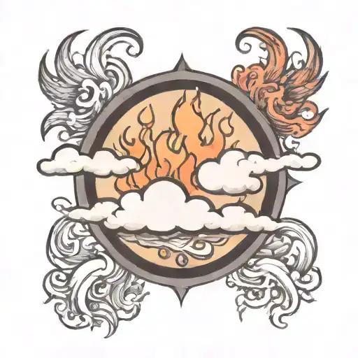 Cloud Around Fire Love