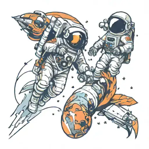 Space And Astronauts Passing