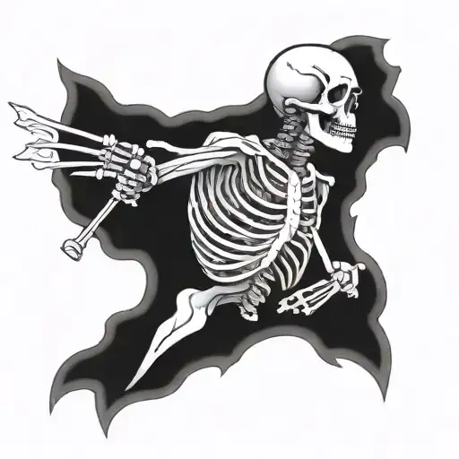 Upper Torso Skeleton Shooting Draco