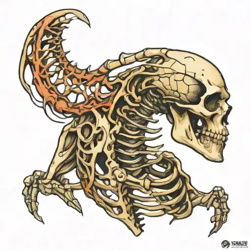 Upper Torso Skeleton Shooting Draco