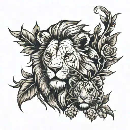Lion And Cub
