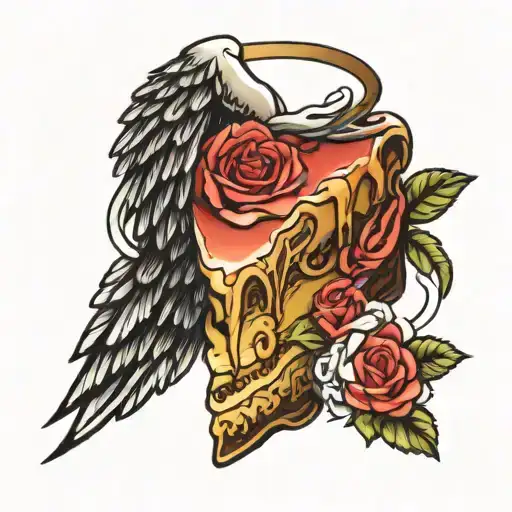 Slice Of Cake Angel Wing