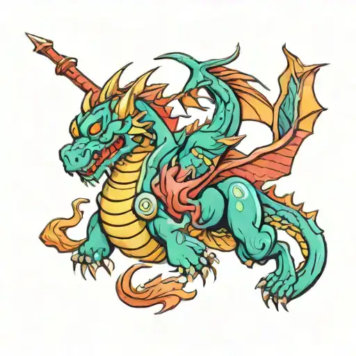 Dragon & Pinemon Retro Video Game