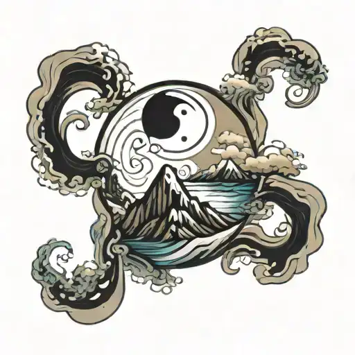 Yinyang Mountain And Sea