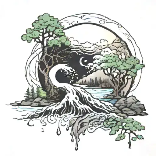 Yinyang Forest Mountain And Water