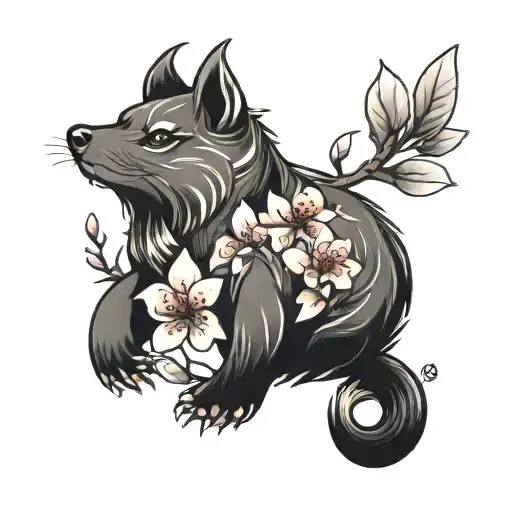 Cherry Blossom Animal