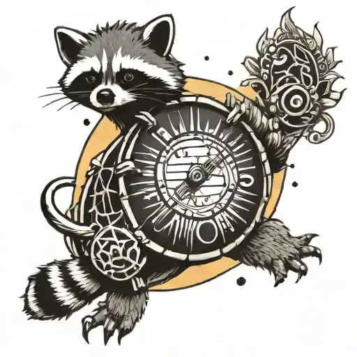 Racoon And Music Turtle Matching Sun And Moon
