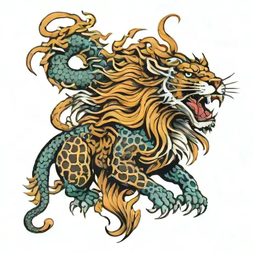 Lion And Dragon